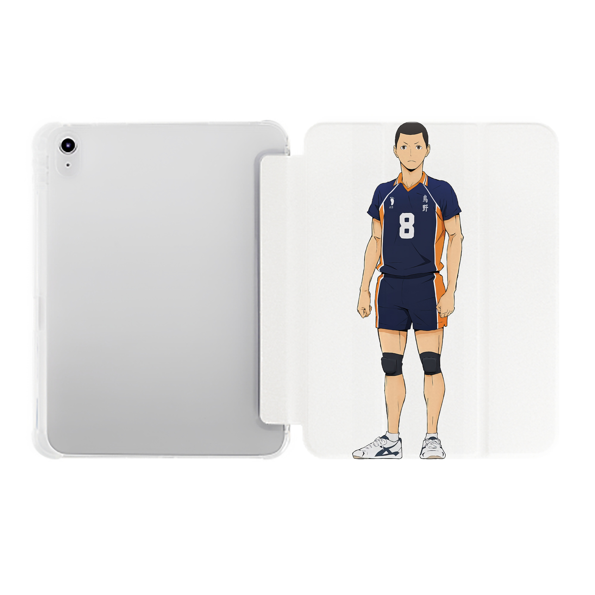 （画像用） ハイキュー!! Haikyu!! IPad ケース ペン収納付き 三つ折りスタンド PUレザー×シリコン 対応機種9.5/10.5/10.9インチ